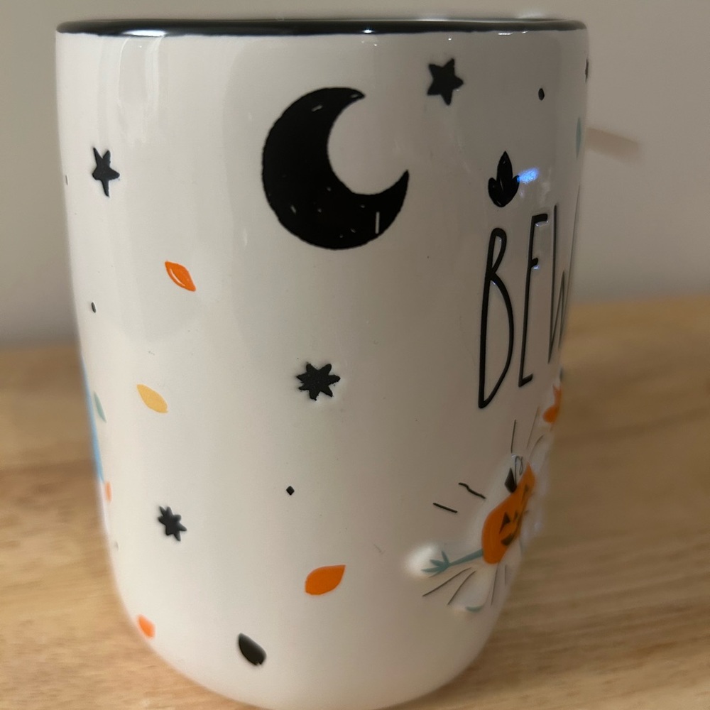 ⭐️ 2/$50 Rae Dunn x Disney Minnie Mouse ‘BEWARE’ Halloween Mug - Picture 2 of 3